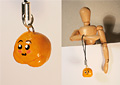 Orange Blob - Phone charm
