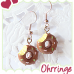 Mini Donut Ohrringe