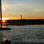 Düsseldorf bei Sonnenuntergang