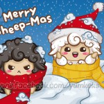 Merry Sheep-Mas Postkarte